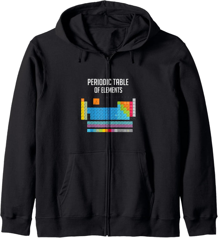 Periodic Table of Elements Colorful Chemistry Class Kapuzenjacke