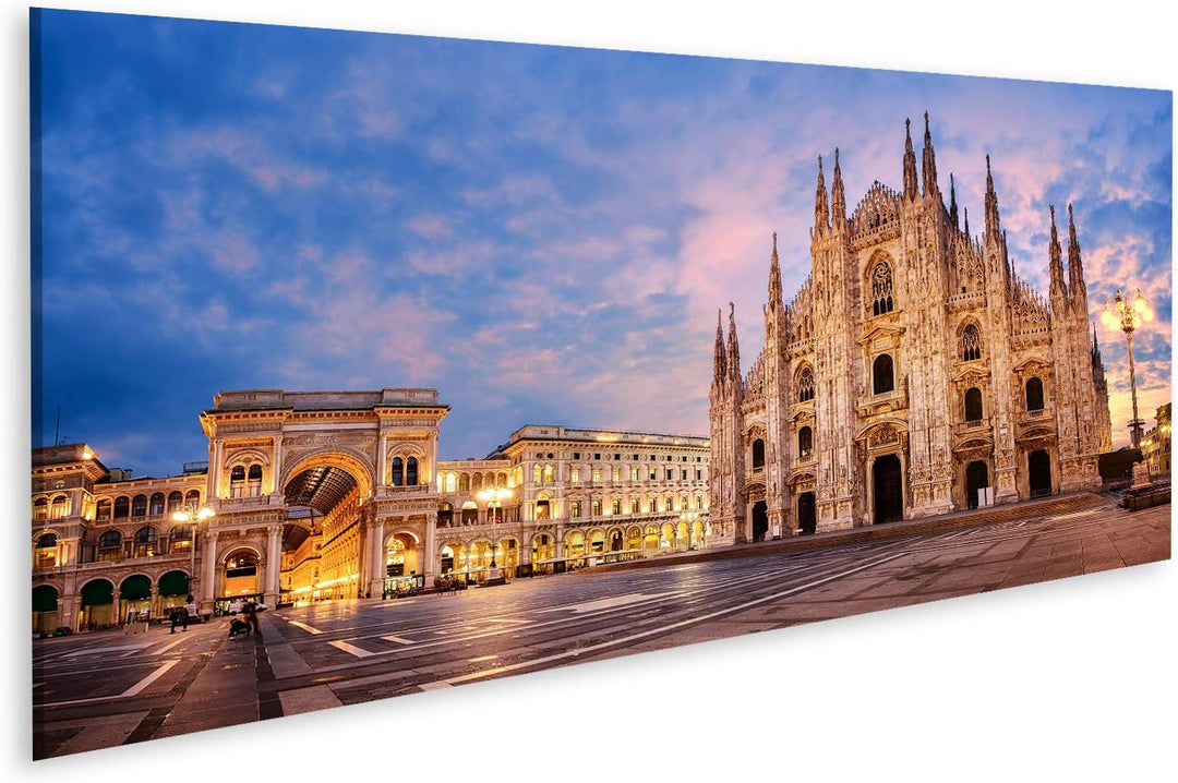 islandburner Bild auf Leinwand Mailänder Dom Sonnenaufgang Italien Milano Eine Der Grössten Kirchen