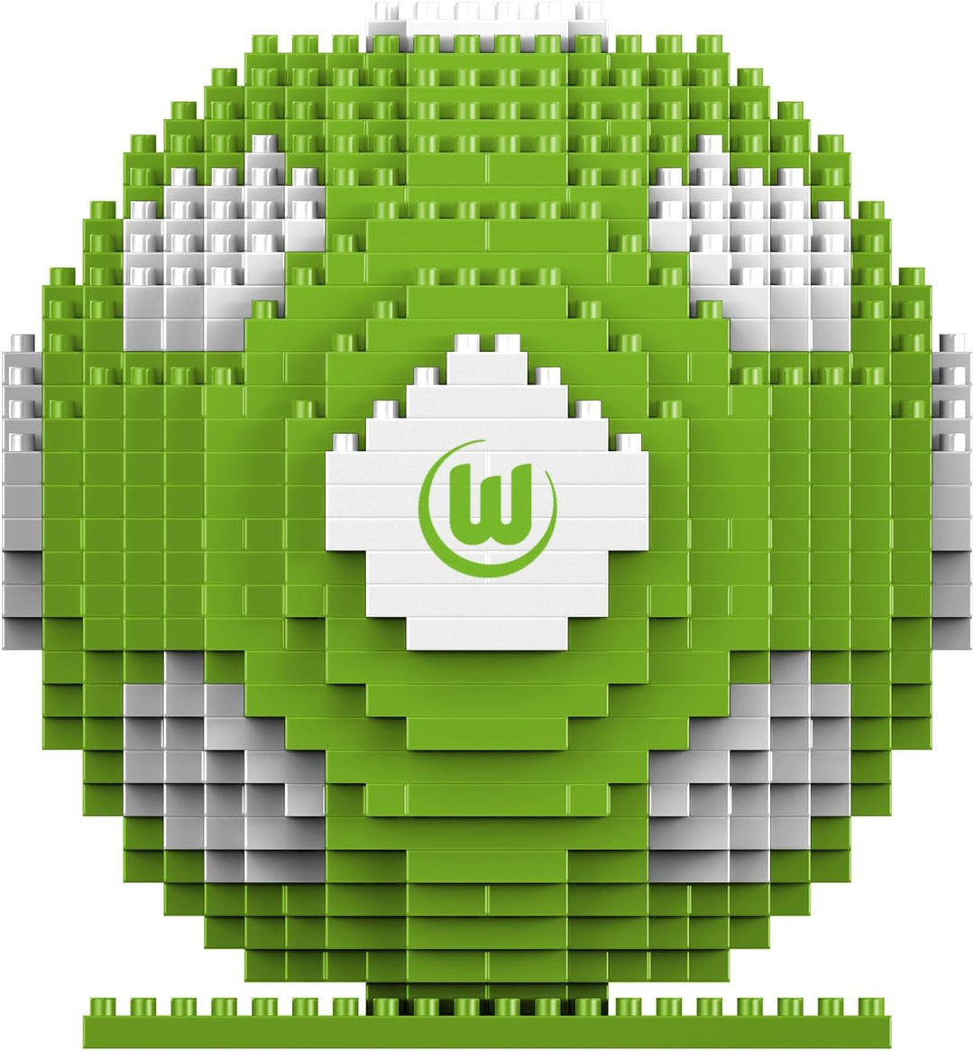 FOCO Offizielles Lizenzprodukt VFL Wolfsburg BRXLZ-Steine 3D-Fussball BAU-Set +12 YO Bricks, Vfl Wol