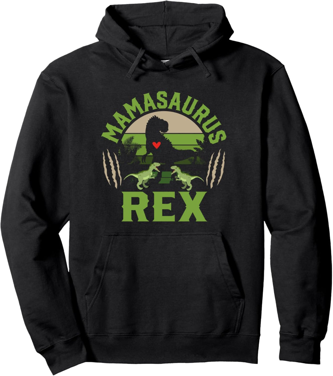 Lustige Mama Frau Oma Geburtstag Mamasaurus Rex Pullover Hoodie