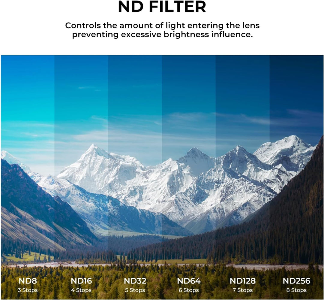 Freewell QuickSwap ND, ND/PL, CPL, Snow Mist 1/4, Lichtverschmutzungsfilter, 14er-Pack, Mega-Kit für