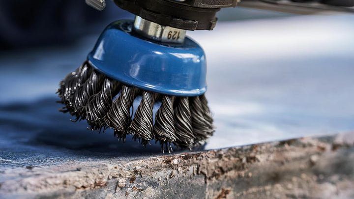 Bosch Accessories Bosch Professional 1x Topfbürste (Ø 100 mm, M14, 0.8mm, Gezopfter Stahldraht, Zube