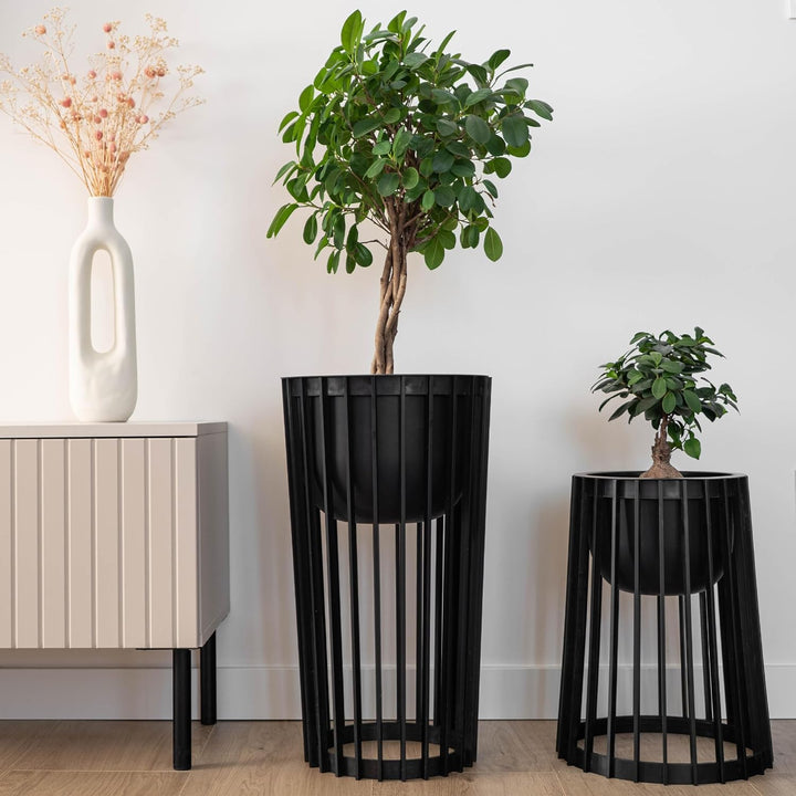 KADAX Blumentopfständer Aytre, Blumenständer aus Kunststoff, Pflanzenständer, Pflanzentisch, Blument