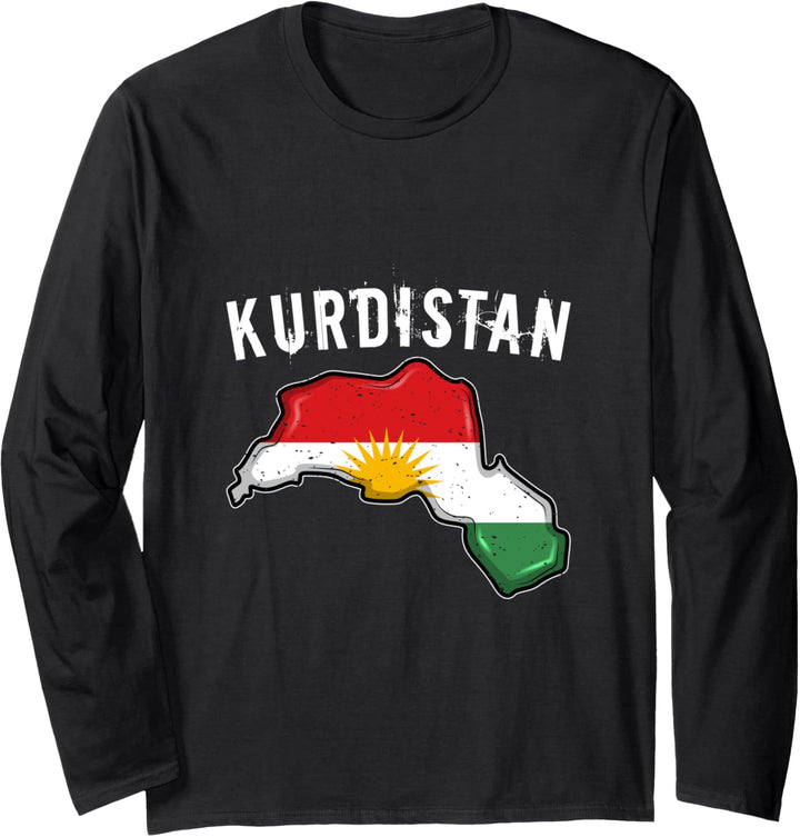 Her biji kurdistan I Kurden Heimat Stolz Flagge Langarmshirt