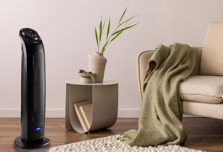 Ariete 8213 Turm-Heizlüfter, 2200 W, 3 Geschwindigkeitsstufen, Timer bis zu 8 Stunden, Ventilationsf