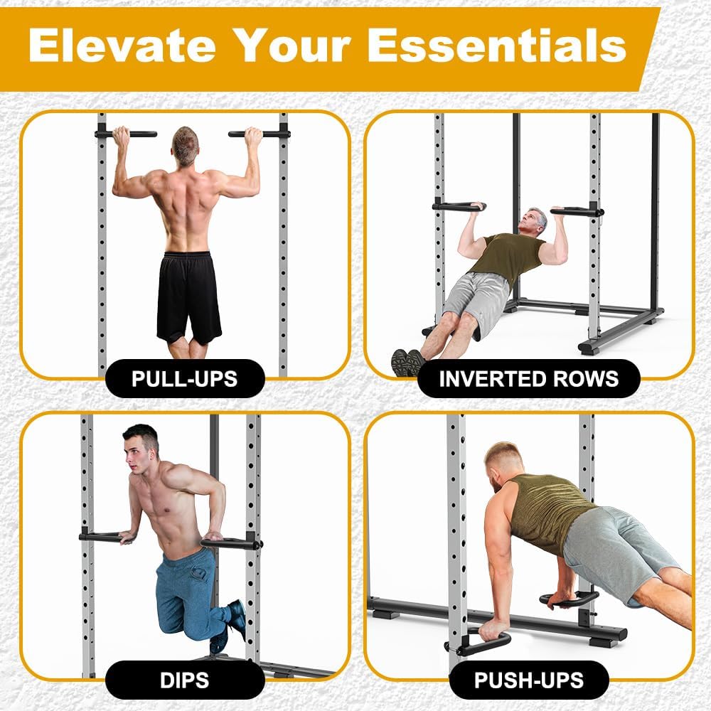 Kipika Power-Rack-Zubehör für 5/8" und 1" Löcher - Hochbelastbare Heimfitnessausrüstung für 2x2 oder