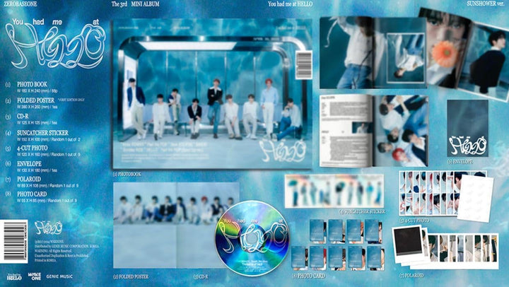 ZEROBASEONE You had me at Hello 3rd Mini Album ZB1 (Standard SUNSHOWER Version) Modern, Modern