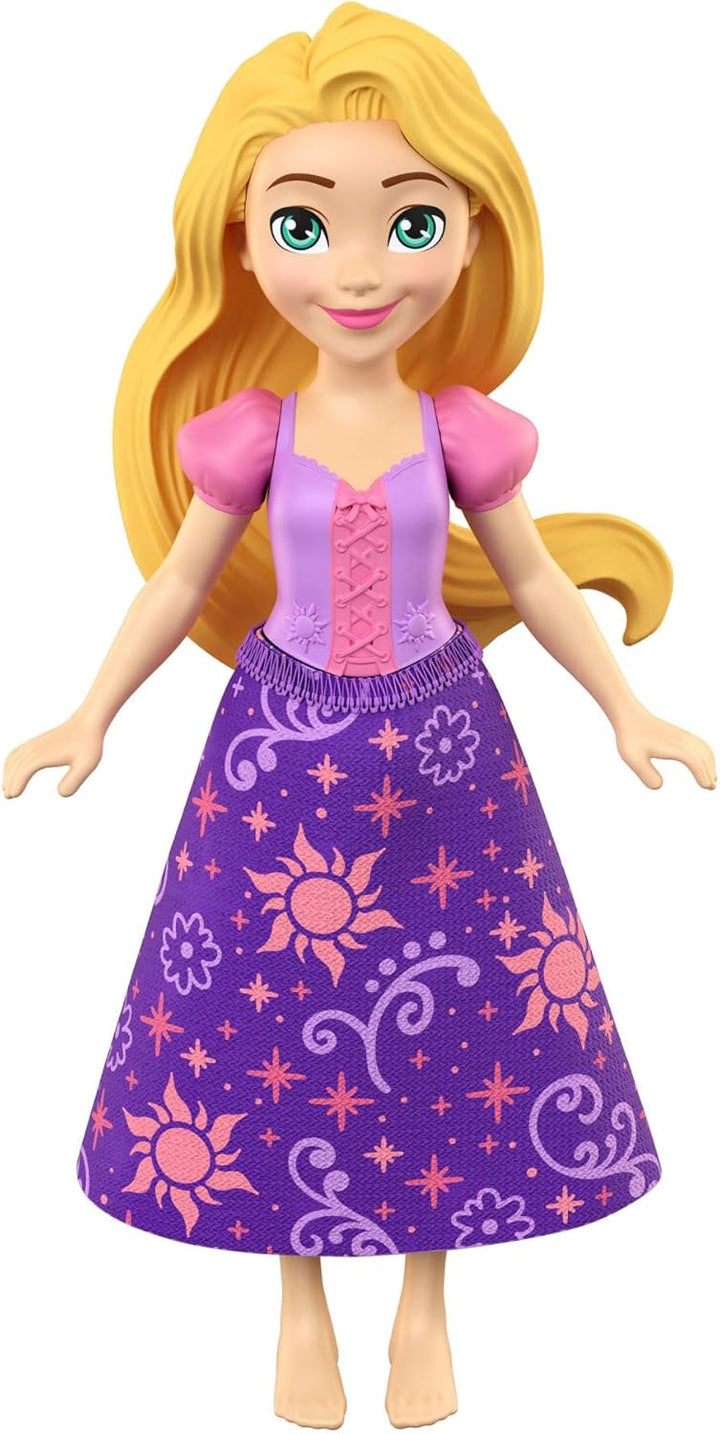 Disney Prinzessin-Spielzeug, kleine Puppen im 4er-Set mit Rapunzel, Flynn Rider und Mutter Gothel so