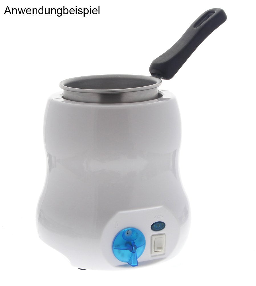 Kosmetex Wachstopf 800ml mit Griff für Scheiben und Perlen, Wachswärmer, Topf für Wachs-Erhitzer