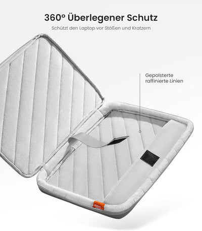 tomtoc 360° Tasche Hülle für 13 Zoll MacBook Air M2/A2681 M1/A2337 2022-2018, 13-Zoll MacBook Pro M2