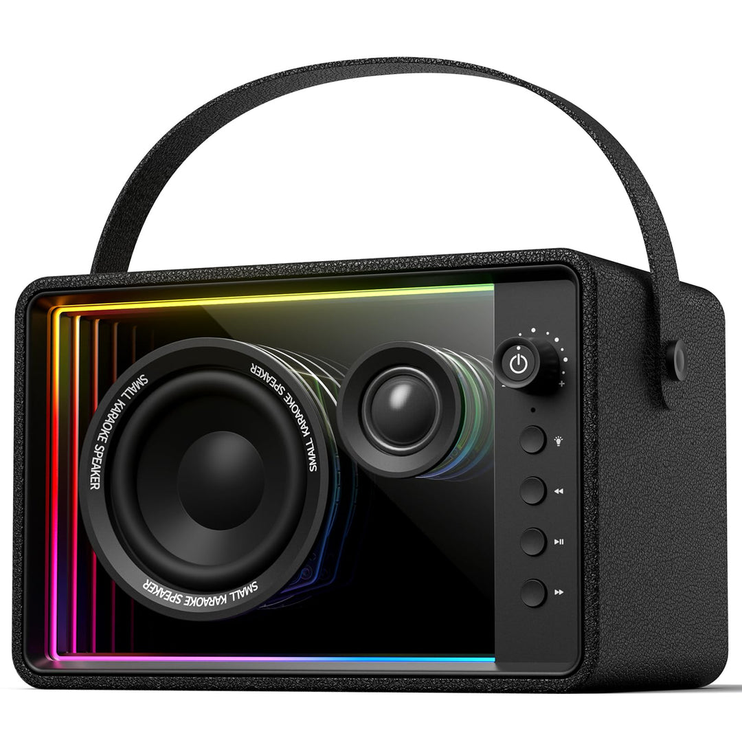 RIENOK Bluetooth-Lautsprecher, 40 W, leistungsstark, Autonomie, 15 H, RGB-Lichter, Bluetooth 5.3, St