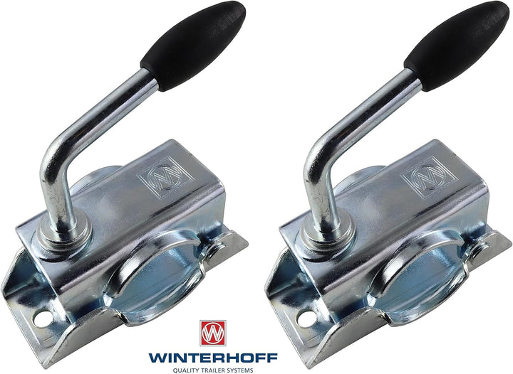 trailer parts4u Anhänger Stützen Stützrohr Abstellstützen 600mm 60cm Rohrstütze Stützfuss/wahlweise