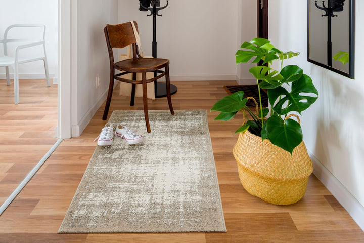 andiamo Webteppich moderner stilvoller Kurzflor Teppich robust und pflegeleicht aus 100% Polypropyle
