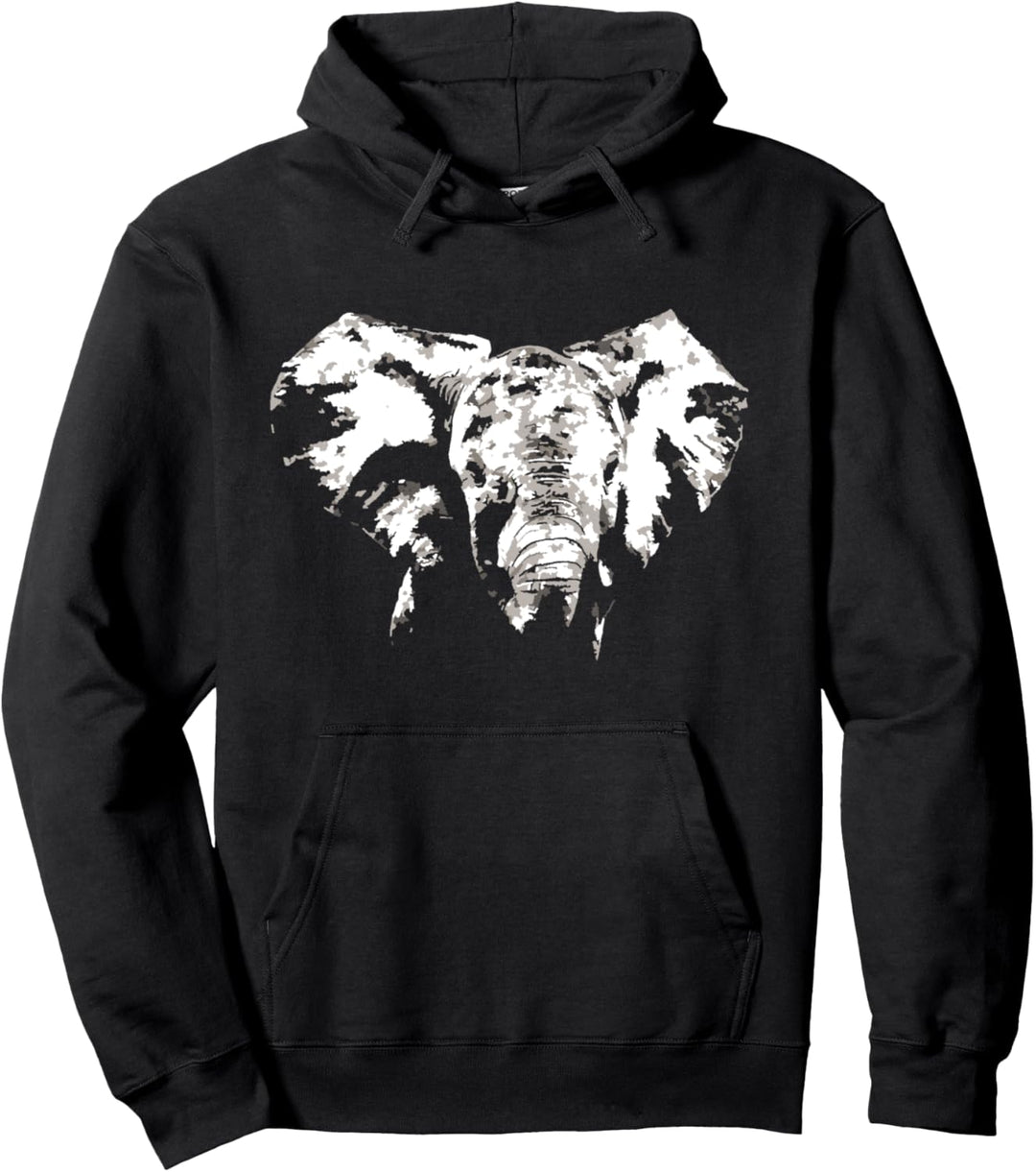 Majestätischer Elefant Pullover Hoodie