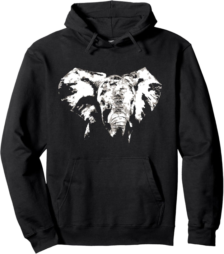 Majestätischer Elefant Pullover Hoodie