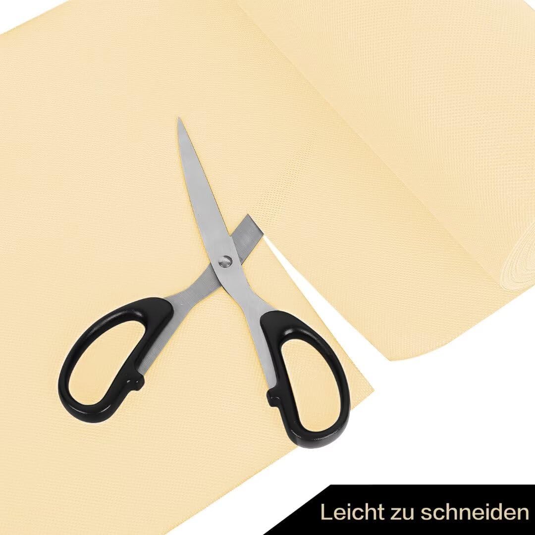 Tischdeckenrolle, 1 × 25M, Hellgelb, Einweg Vlies Stoffähnlich Tischdecke Rolle, Meterware Tischtuch