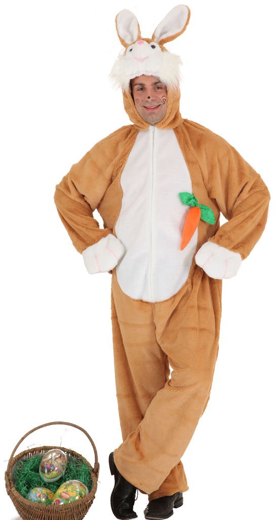 Faschingskostüm Herren Hase, braun