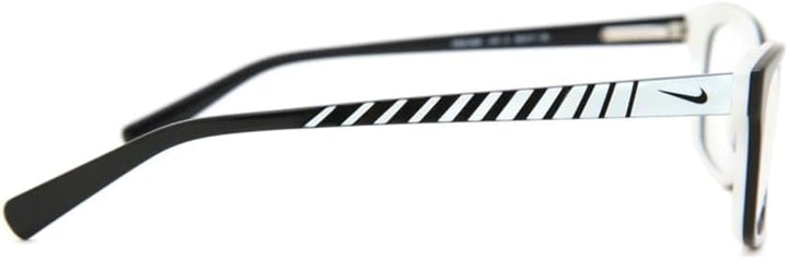 Nike 5509 010 48 Brillengestelle, Schwarz (Black/White Black)