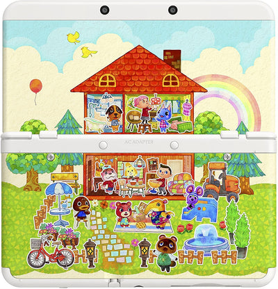 New Nintendo 3DS - Konsole, weiss + Animal Crossing Happy Home Designer + Zierblende - [3DS], weiss