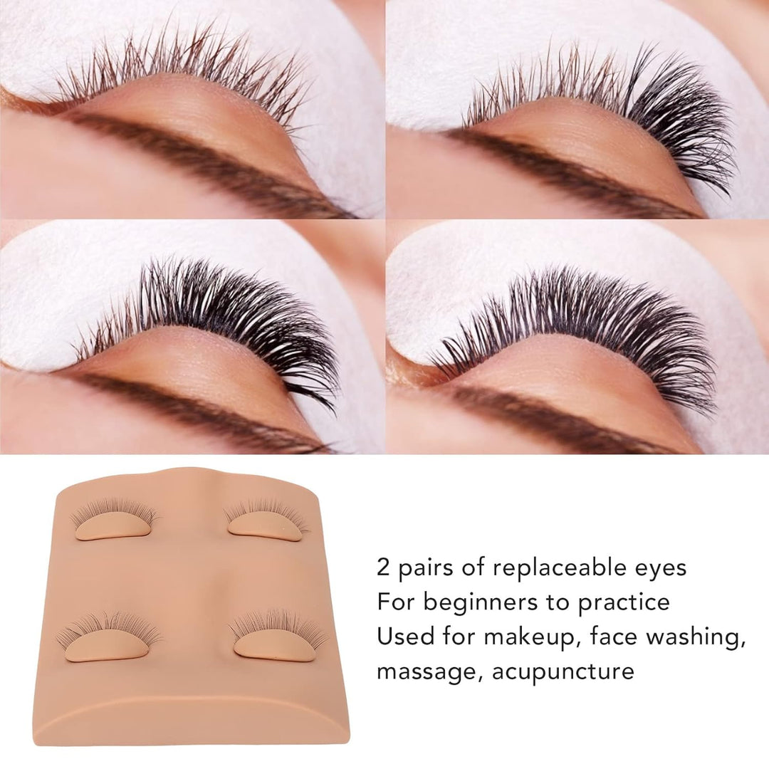 Wimpern-Mannequin-Kopf, Ersetzter Augenlider-Mannequin-Kopf, Falsche Wimpernverlängerung Übungs-Mann