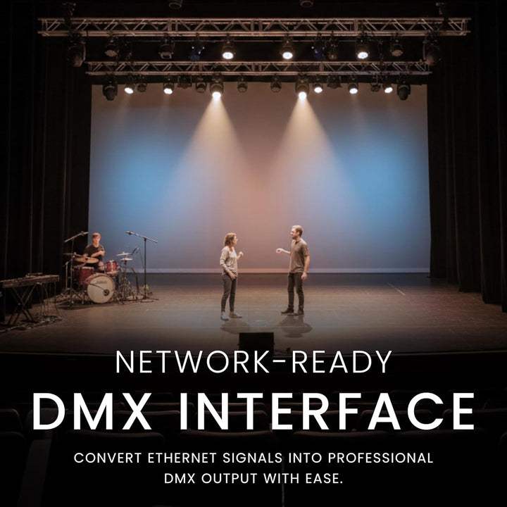 Chauvet DMX-AN2 Art-Net/sACN Knoten ARTNET Konverter zu DMX Adapter Ethernet zu DMX Modern, Modern