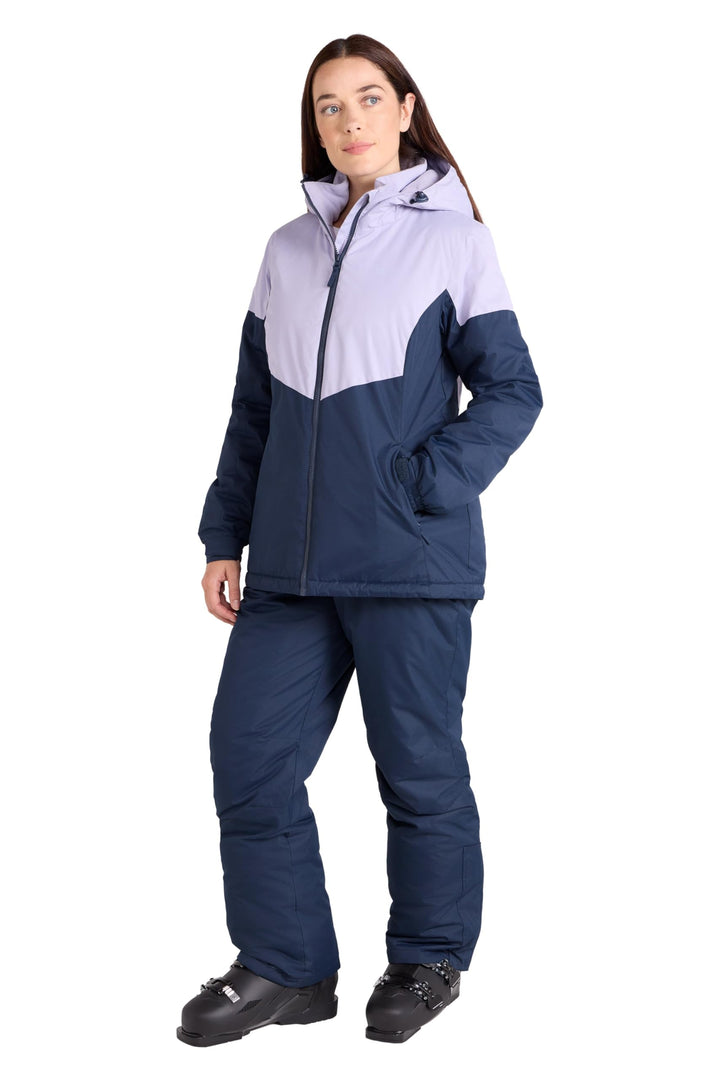 Mountain Warehouse Damenskijacke und -hosenset – Wattierte Isolierung, Schneefang, Reissverschlussta