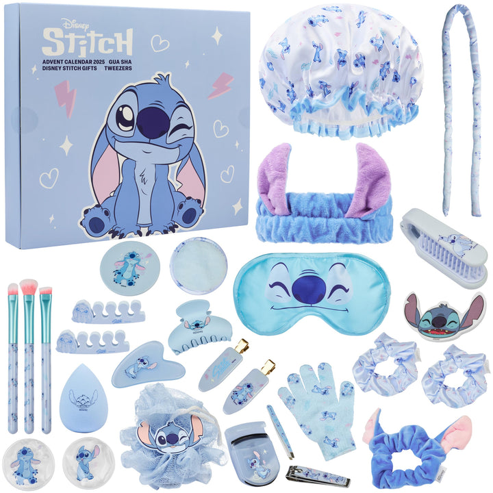 Get Trend Disney Stitch Adventskalender 2025 mit Accessoires, Beauty Produkte, Weihnachtskalender Ge