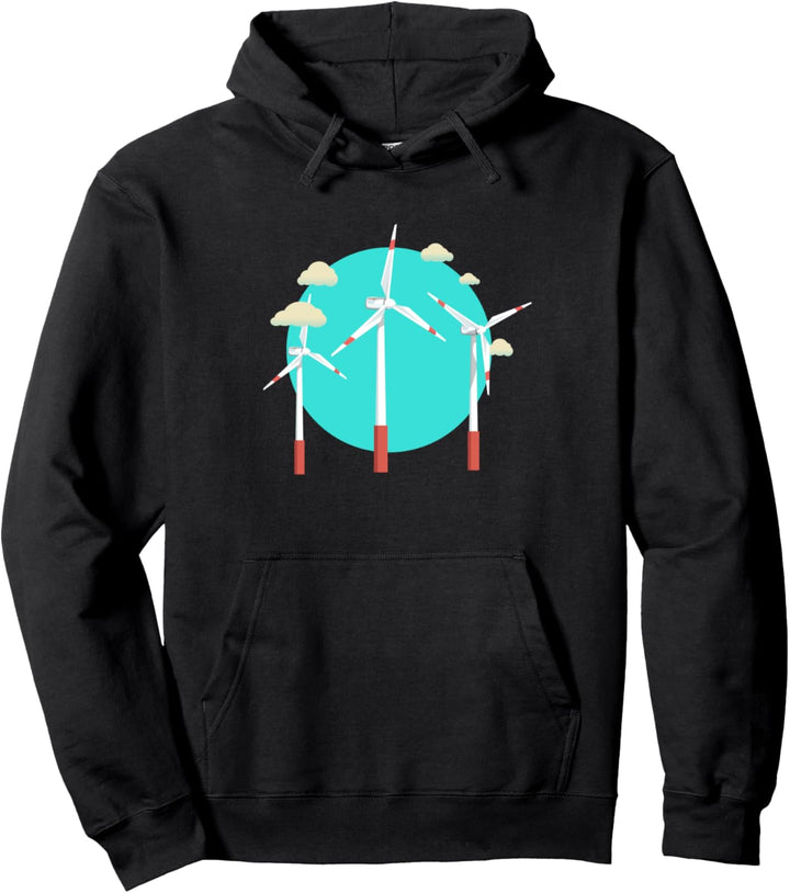 Windpower I Windkraft Windenergie Erneuerbare Windräder Pullover Hoodie