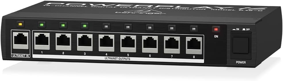Behringer POWERPLAY P16-D 16-Kanal-Digital-ULTRANET-Verteiler POWERPLAY P16-D Distribution Hub, POWE
