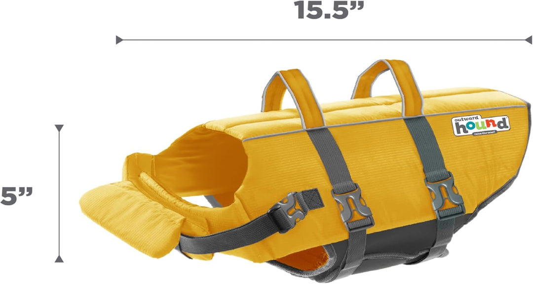 Outward Hound Granby Splash Yellow Hundeschwimmweste, Grösse M gelb Medium, gelb Medium (Chest Girth