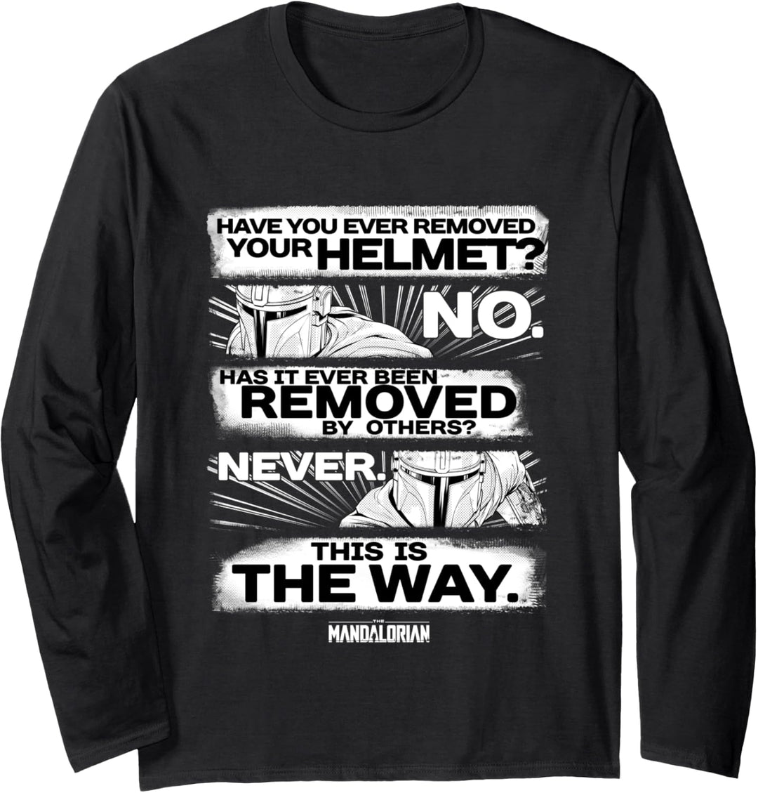 Star Wars The Mandalorian This Is The Way Comic Langarmshirt