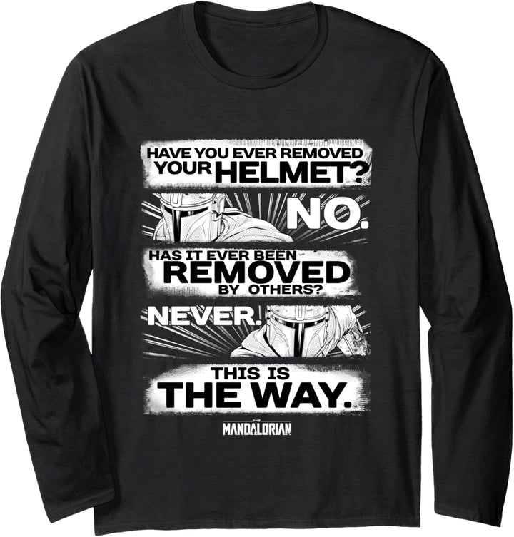 Star Wars The Mandalorian This Is The Way Comic Langarmshirt
