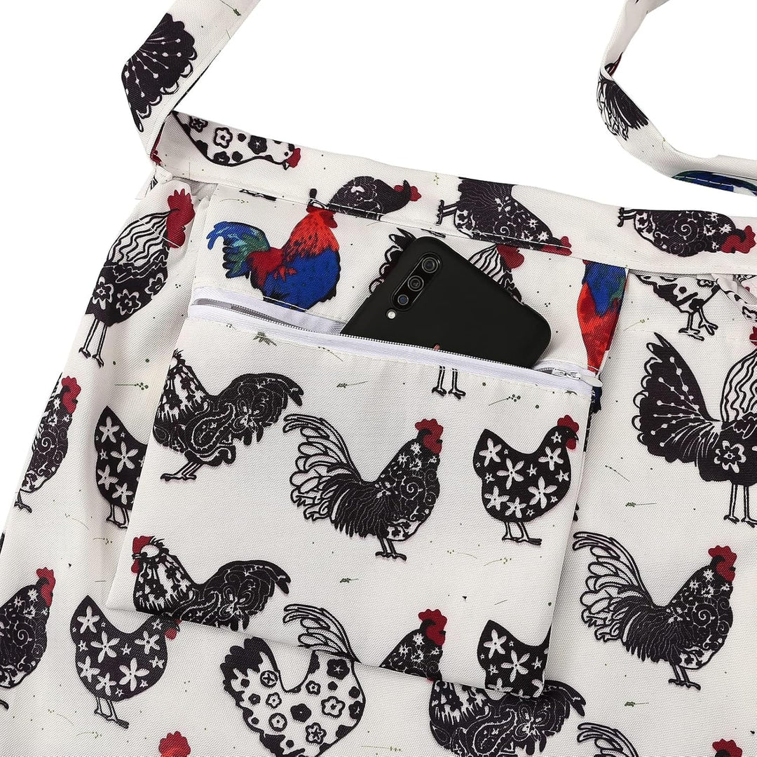 HGRTYXS Ernteschürze, Gartenschürze, Gartenschürze, Obstpflückschürze, Tasche für Gärtner, Sammelsch