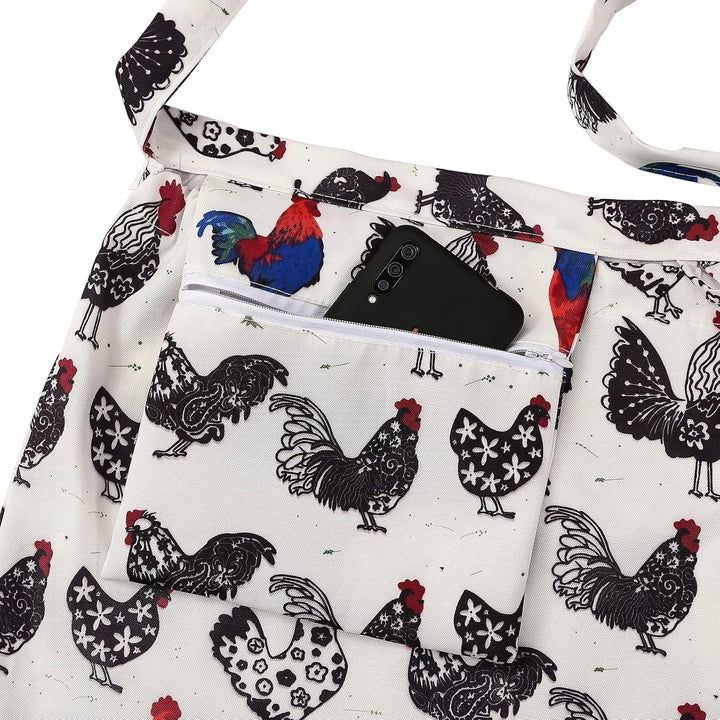 HGRTYXS Ernteschürze, Gartenschürze, Gartenschürze, Obstpflückschürze, Tasche für Gärtner, Sammelsch