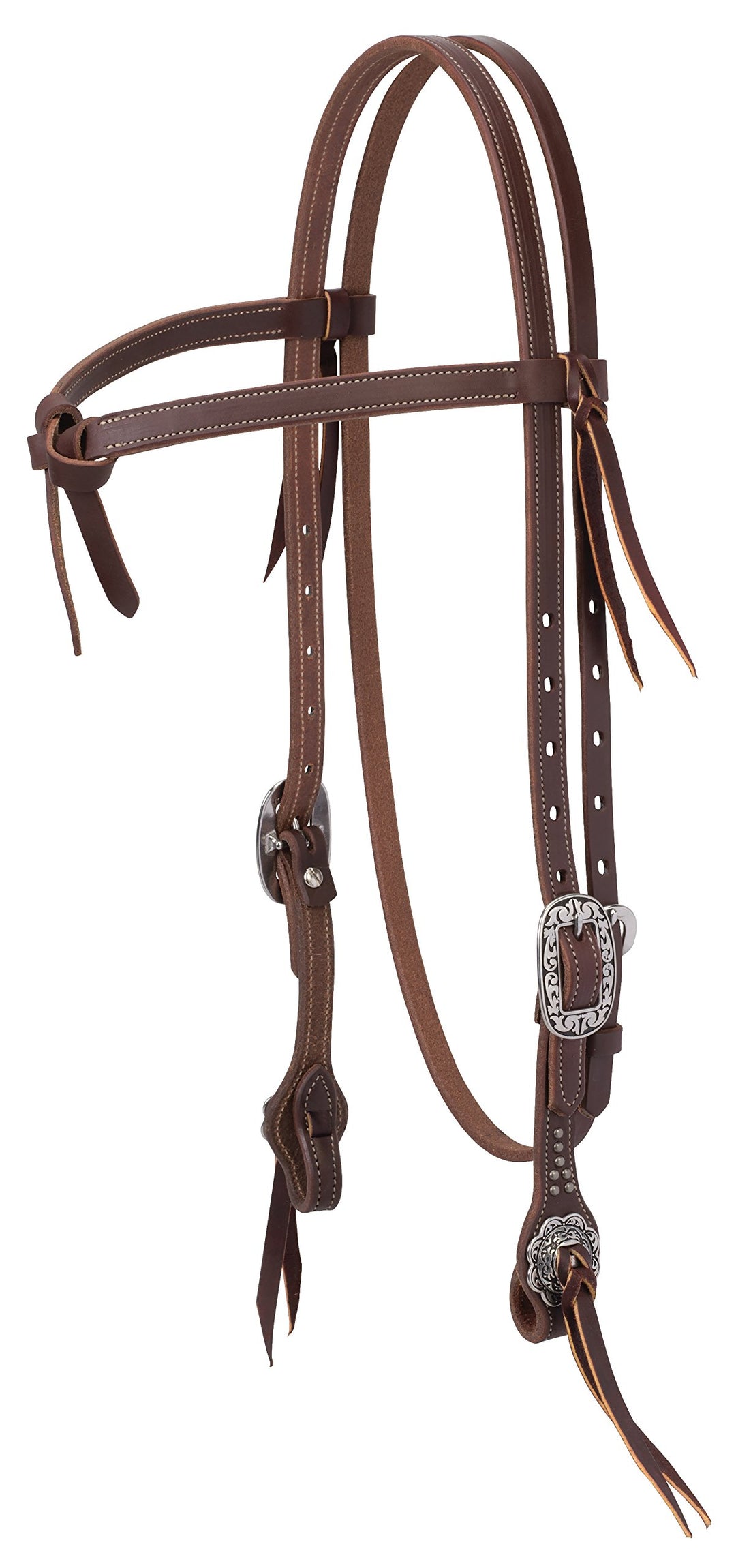 Weaver Leather Unisex-Erwachsene Work Tack JW Futurty B/B HDSTL Weaver Stirnband aus Leder, mit Knot