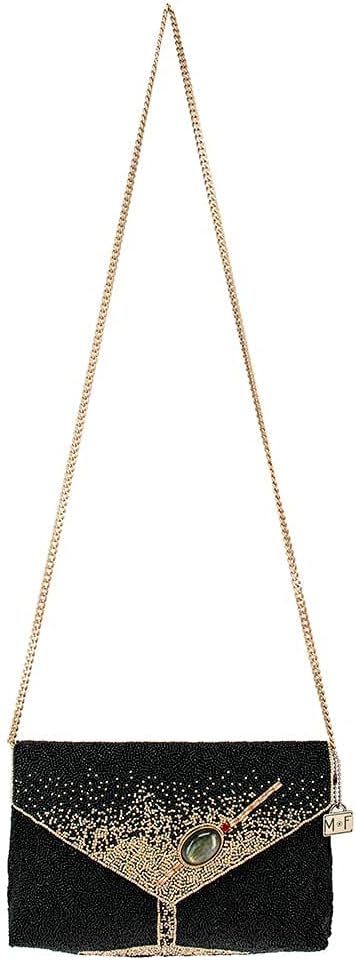Mary Frances Damen Olive You Crossbody Clutch Handtasche, Mehrfarbig/Meereswellen (Ocean Tides)