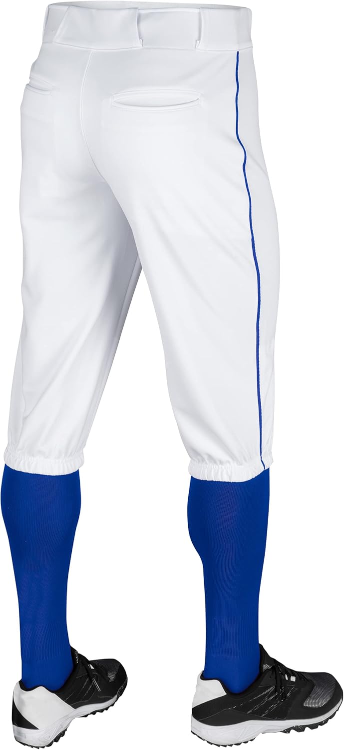 CHAMPRO Herren Bp101awrpl Dreifach-Kronen-Höschen aus Polyester mit Zopf, Weiss, Royal Pipe, Large,
