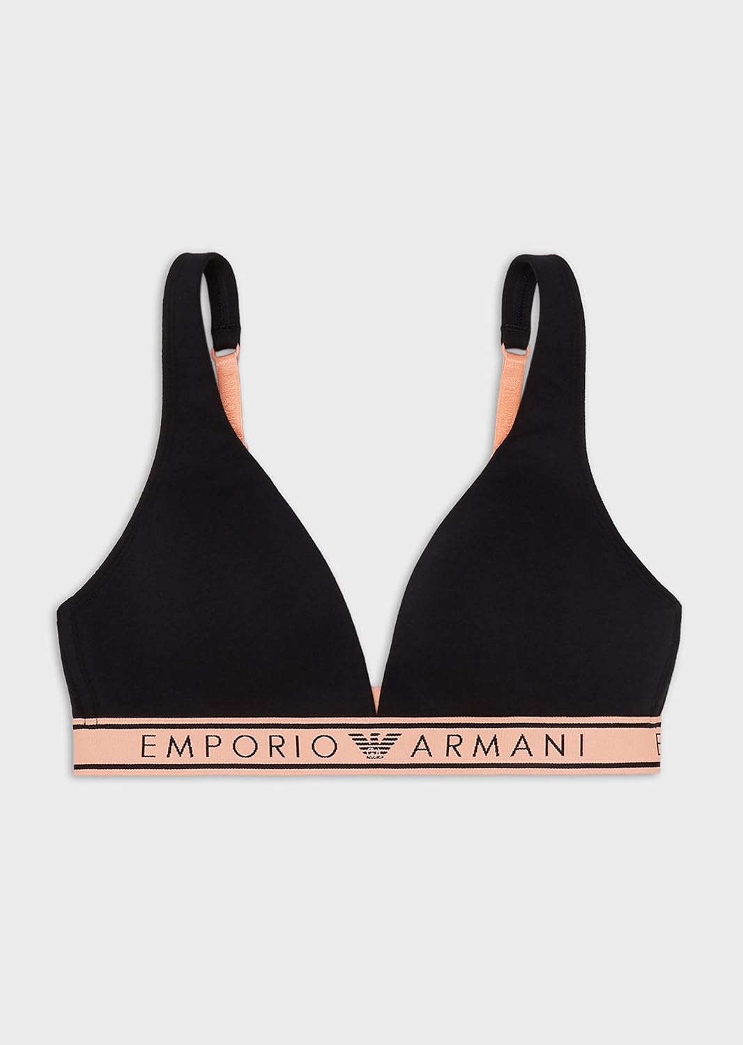 Emporio Armani Damen Women's Iconic Logoband Padded Bra L Schwarz, L Schwarz