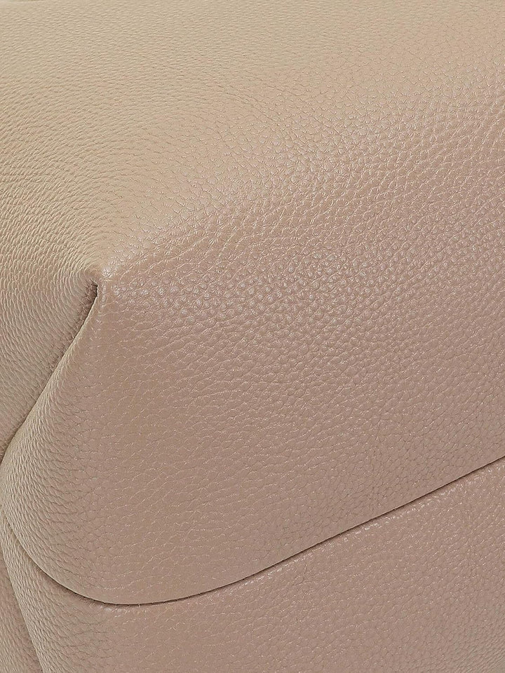 Tommy Hilfiger Damen Tasche TH Emblem Workbag mit Reissverschluss Oat Milk, Oat Milk