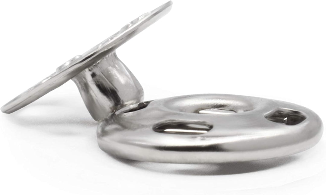 Dritz 80-20-65 Druckknöpfe zum Aufnähen, Messing, vernickelt, Grösse 2/0, 10 Stück Size 2/0 Messing