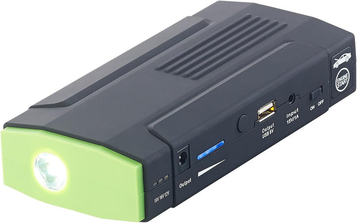 revolt Jump Starter: Notebook-Powerbank mit Kfz-Starthilfe & LED-Leuchte, 8.000 mAh, 400 A (Auto Pow