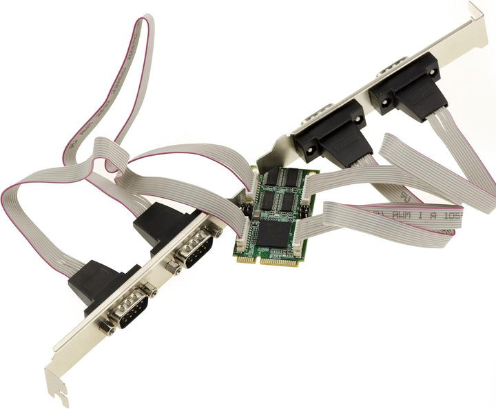 KALEA-INFORMATIQUE 4 Ports Mini PCI Express Serial Controller Card COM RS232 DB9 FICHES mit EXAR Chi