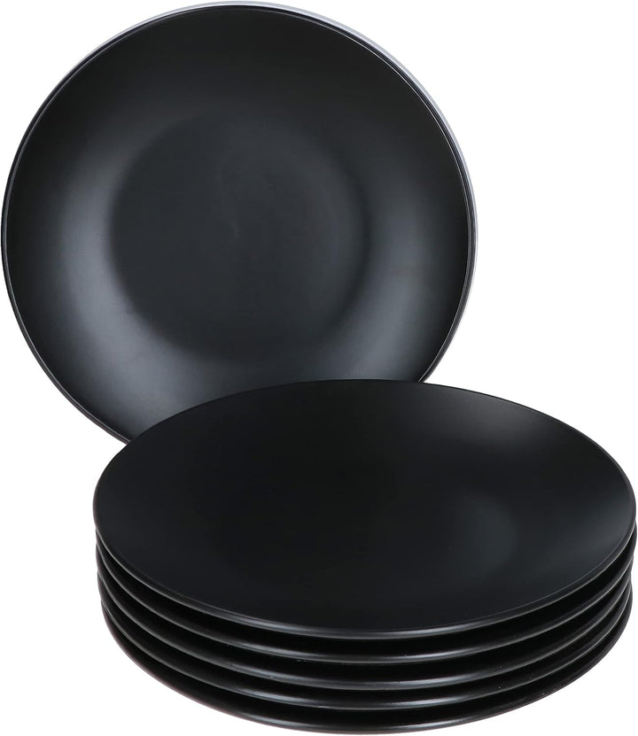 MamboCat Kattegat 6er Set Kuchenteller I 6 Personen I Ø 20 cm I Schwarz matt I Dessertteller, Frühst