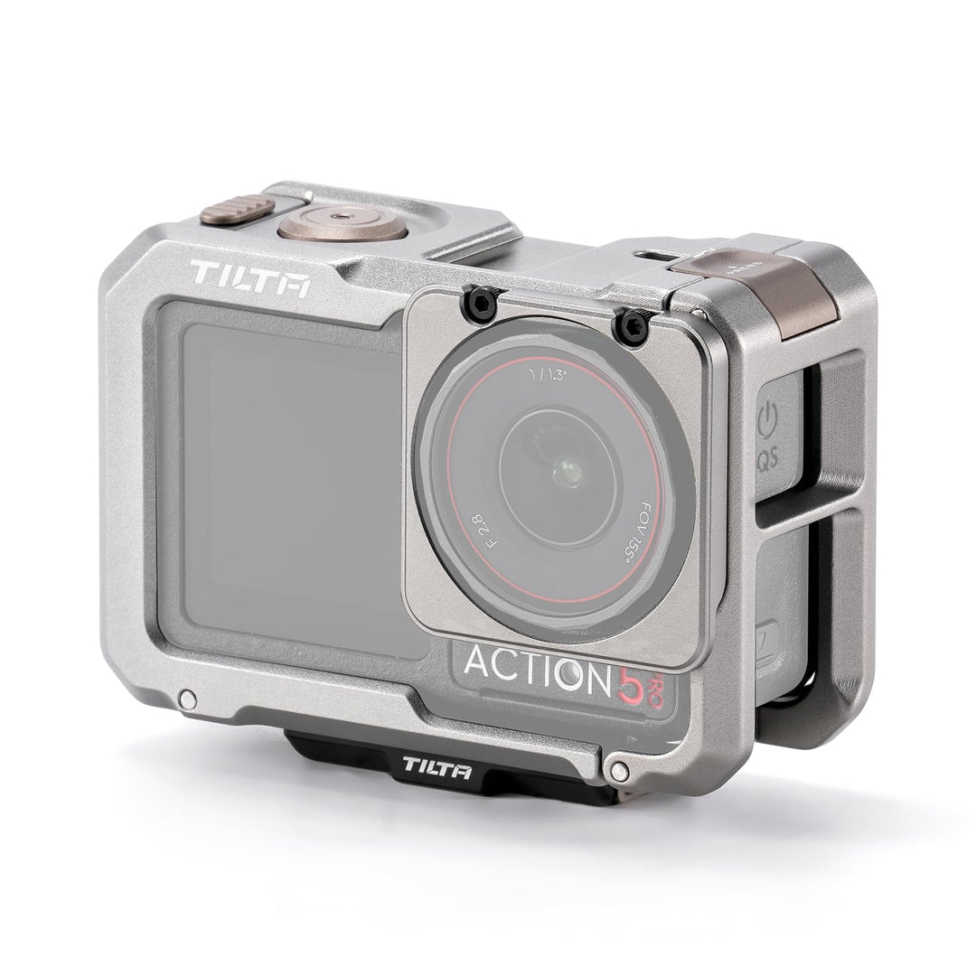 Tilta DJI Osmo Action 5 Pro Cage, Kamera-Käfig-Basisset Kompatibel mit DJI Osmo Action 3, Action 4,