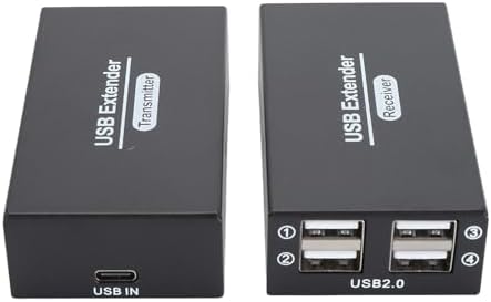 USB 2.0 Extender Bis zu 120 M über Cat5e/6/7, 4 USB 2.0 Ports, USB Over Ethernet Extender RJ45, für,