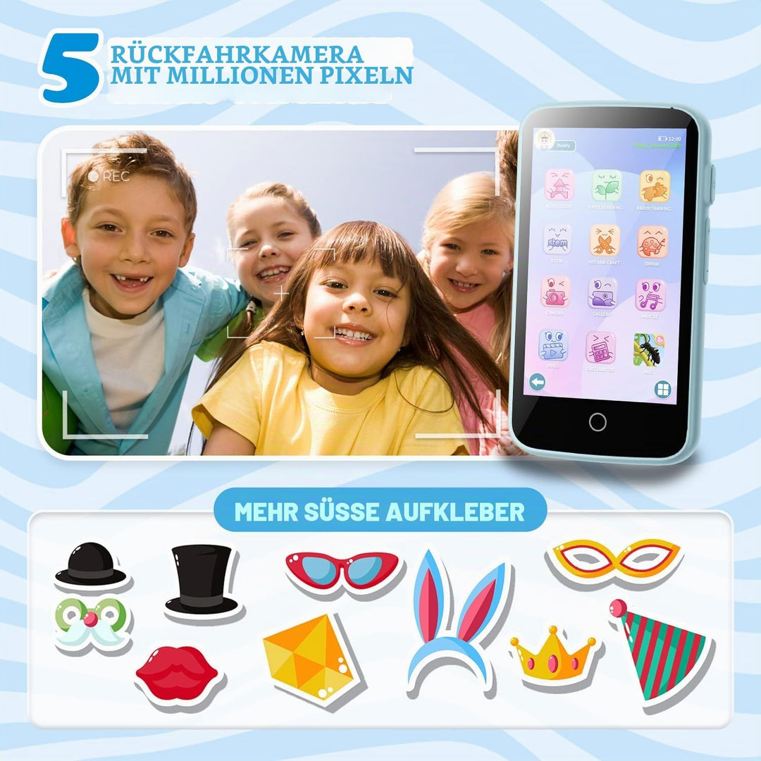 Kinderkamera, 3.97" Touchscreen Kinder Handy Smartphone Spielzeug, pädagogische Lerngeschenke für 4-