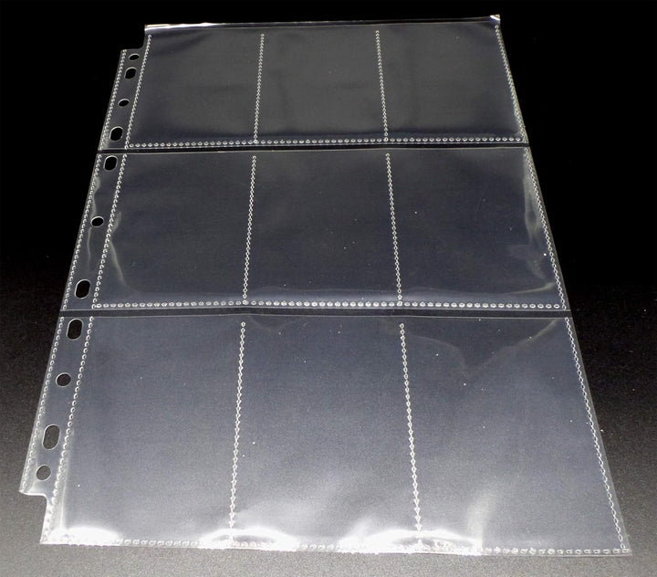 docsmagic.de 200 9-Pocket Pages - 11 3-Ring Album Ordnerseiten- MTG - PKM - YGO 9-Pocket 200 Pages,