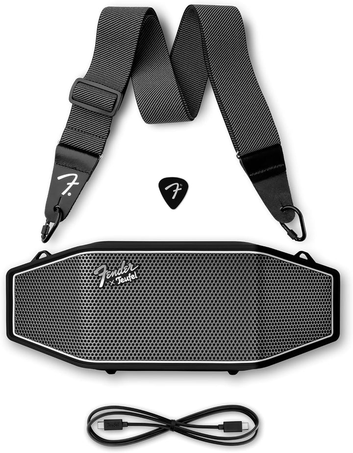 Teufel Fender x ROCKSTER Cross 2 Tragbarer Bluetooth Lautsprecher | für drinnen und draussen, mit La