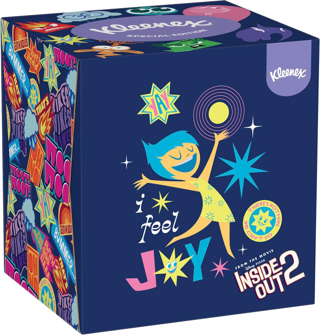 Kleenex Disney Taschentücher-Boxen, verschiedene Designs, 3-lagig, 12 Würfel-Boxen à 48 Tücher