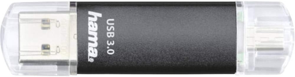 Hama 128GB USB-Speicherstick mit USB 3.2 &amp; microUSB (2-in-1 USB-Stick, z.B. für Android Handy, Table